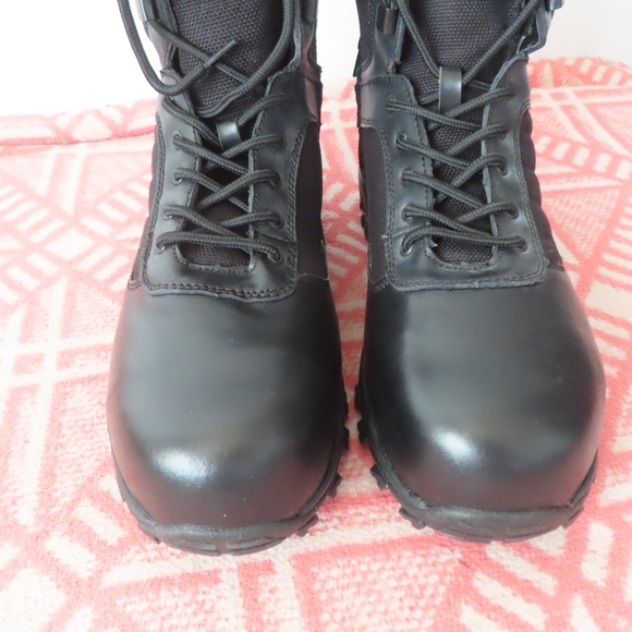 men's 9 4E  XW wide MT. EMEY 6506 Composite Toe Work UTILITY black 8" BOOTS - Picture 2 of 11